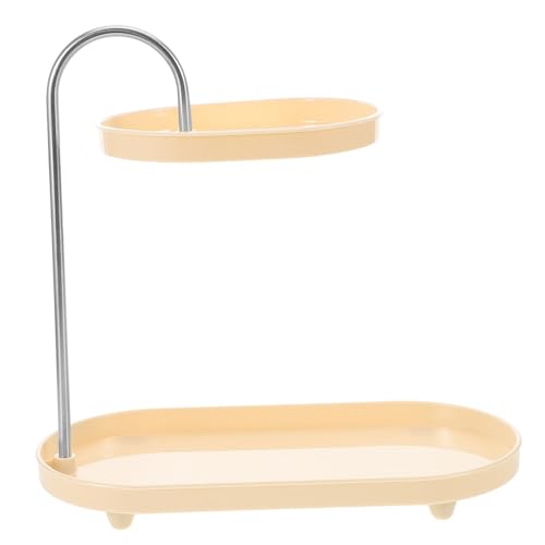 NOLITOY Kosmetische Regalhalterung Make-up-kosmetikhalter Organisator Bilden Desktop-make-up-organizer Make-up-organizer Für Die Theke Kosmetik-organizer Beige Plastik von NOLITOY