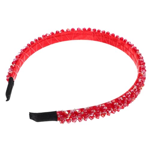 NOLITOY Kristall Stirnband Bling-kopfbedeckung Frauen Stirnband Haarschmuck Für Den Urlaub Für Frauen Stirnband Rot Rotes Stirnband Stirnbänder Für Frauen Diamant Super Blitz Damen von NOLITOY