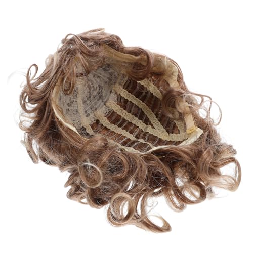 NOLITOY Kurzhaar Perücke Damen Kurz Lockige Perücke Europäischer Stil Hitzebeständige Synthetikfaser Leicht und Komfortabel Für Alltag Party und Cosplay von NOLITOY