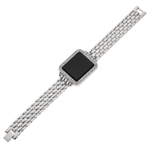 NOLITOY LED Damenuhr mit Strassbesatz Modische Touchscreen Armbanduhr in Silber Präzise Zeitmessung Dekorative Uhr für Frauen zu Geburtstag und Jubiläum von NOLITOY
