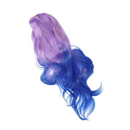 NOLITOY Lange Lockenperücke Für Damen Synthetisches Haar Modernem Farbverlauf Für Halloween Cosplay Und Partys Mit Charmantem Und Elegantem Look Einfach Zu Stylen von NOLITOY