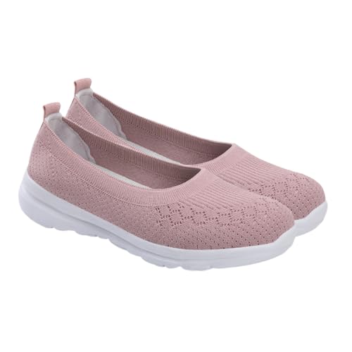 NOLITOY Leichte Atmungsaktive Damen Slipper mit Netzgewebe rutschfeste Sportschuhe Elastisch und Angenehm für Laufen Gehen und Freizeit von NOLITOY