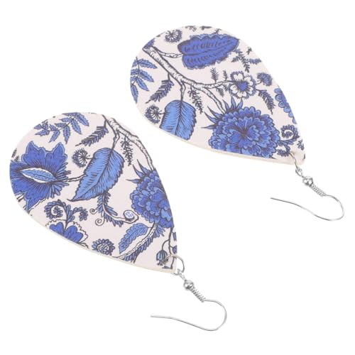 NOLITOY Leichte Boho Tropfenohrringe Damen Doppelseitige PU Wasserfall Ohrhänger Stilvolle Hautfreundliche und Komfortable Statement Ohrringe für Alltag und Party von NOLITOY