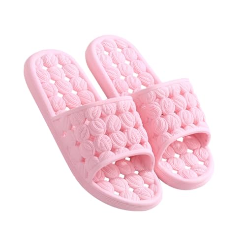 NOLITOY Leichte Massage hausschuhe für Damen und Herren Rutschfeste Atmungsaktive Offene Indoor sandalen in Wasserabweisend Bequem für Sommer und Badbereich von NOLITOY