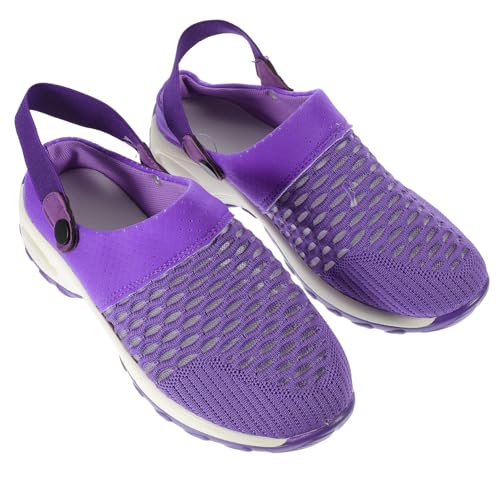 NOLITOY Leichte Mesh Sandalen Damen Atmungsaktiv Rutschfeste Sportsandalen mit Weicher Sohle Modisch und Angenehm für Alltag Outdoor und Freizeit von NOLITOY