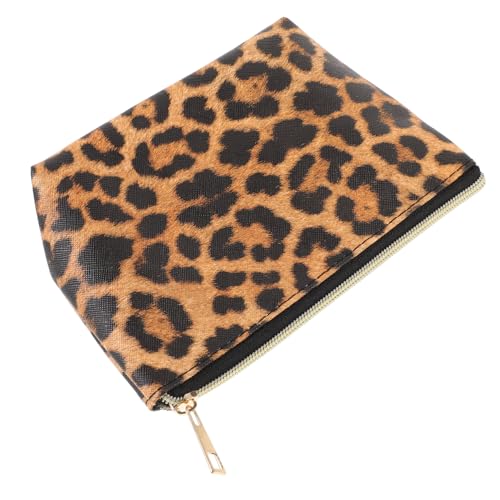 NOLITOY Leopardenmuster Kosmetiktasche Multifunktionale Große Reisetasche Für Damen Aus Pu- Wasserabweisend Praktische Toilettentasche Für Make-up Und Kosmetik Für Unterwegs von NOLITOY