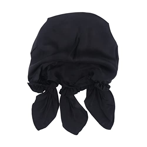 NOLITOY Maulbeerseiden Schlafmütze Für Lange Haare Glatter Hut Für Damen Und Mädchen Superweich Leicht Und Atmungsaktiv Mit Elastischem Band Für Perfekten Sitz von NOLITOY