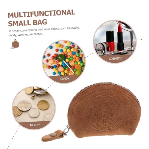 NOLITOY Mehrzweck Münzbeutel Klein Schmuck Aufbewahrungstasche Vintage Stil Portabel Für Schmuck Ohrhörer Geldbörse Damen Münzwechsel Tasche von NOLITOY