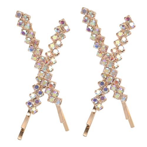 NOLITOY Metall Haarspangen mit Wunderschöne Strass Haarclips Haarnadeln für Hochzeiten Partys und Alltag Geeignet für Damen und Mädchen von NOLITOY