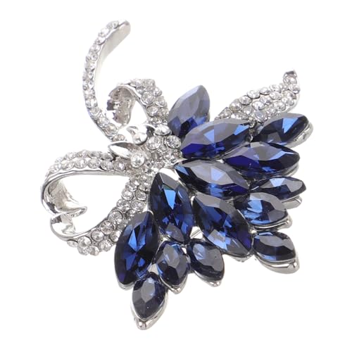NOLITOY Mode Brosche Damen Retro Stil Strass Schmuck Vielseitig für Party Kleid Anstecknadel Eleganter Brustschmuck und Leicht von NOLITOY