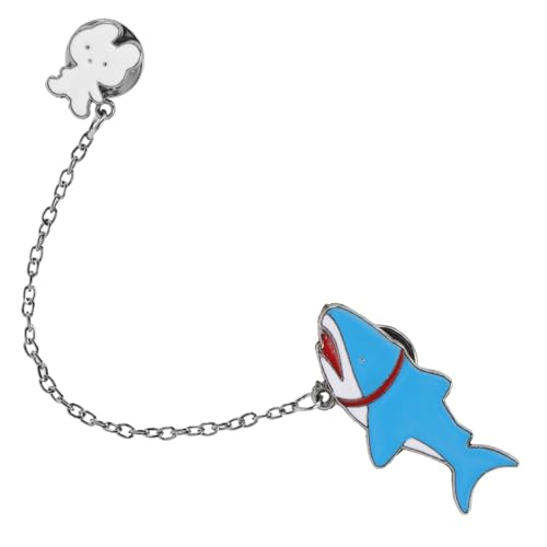 NOLITOY Moderne Shark Brosche aus Robustem Legierungs material Modischer Cartoon ansteckpin für Frauen Vielseitiger Schal Kleidungs dekor Langlebig und Sicher für Alltag und Festliche von NOLITOY