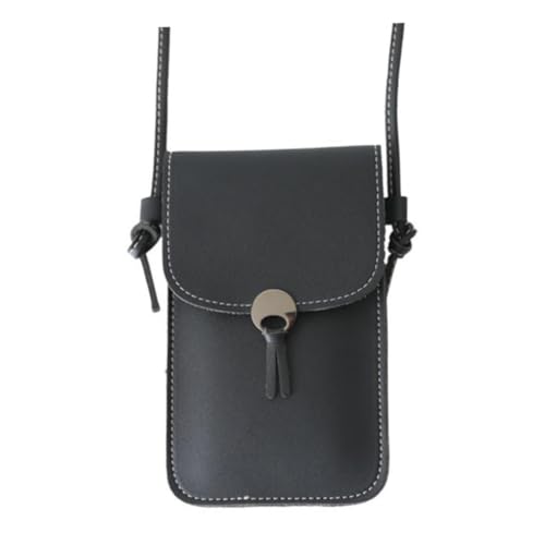 NOLITOY Modische Damen Umhängetasche aus PU mit Transparentem Sichtfenster Kleine Crossbody Handytasche mit Innenfächern Leichte und Praktische Schultertasche für Alltag und Freizeit von NOLITOY
