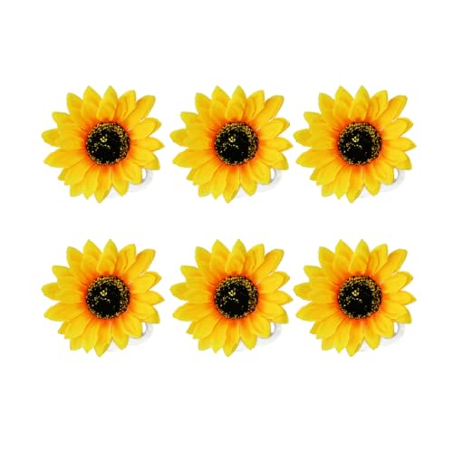 NOLITOY Modische Haarnadel Mit Sonnenblumen-design 6 Stück Clip Blumen-haarspange Für Frauen von NOLITOY