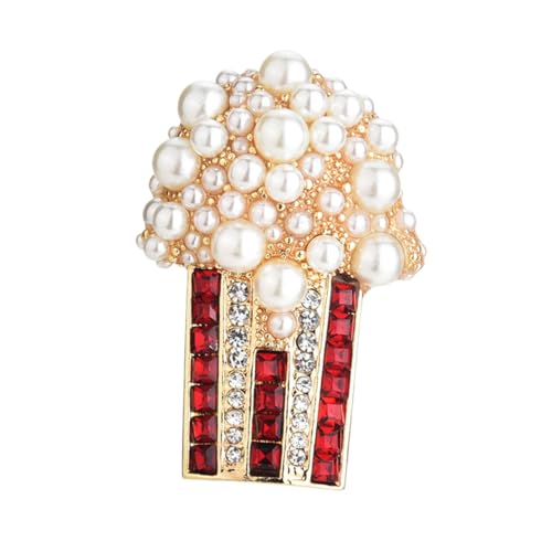 NOLITOY Modische Popcorn Brosche Legierung Anstecknadel Bunte Kleidung Schmuck Damen Accessoire Für Hochzeit Party Alltag von NOLITOY