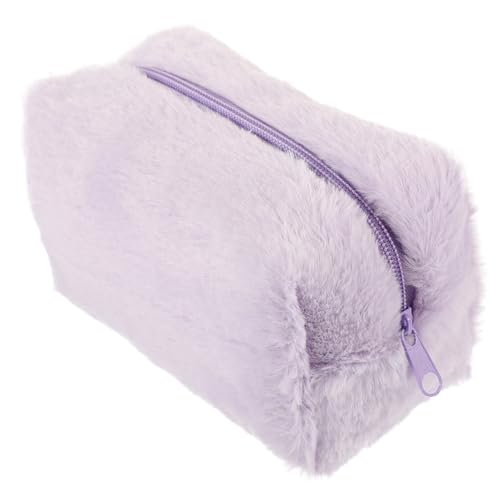 NOLITOY Multifunktionale Plüsch Kosmetikbeutel für Damen Make Up für Reisen Zipper Design Robuste und Langlebige Reisekosmetiktasche für Toilettenartikel von NOLITOY