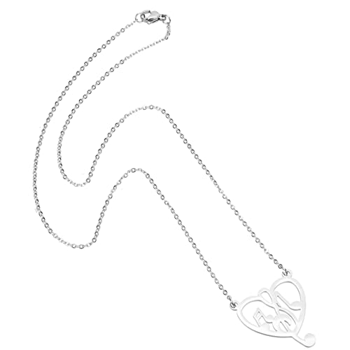 NOLITOY Halskette Mit Musiknoten-anhänger Für Modischer Schmuck Aus Edelstahl Trendiges Mit Anhänger Für Und Mädchen von NOLITOY
