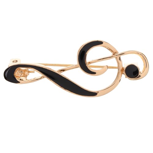 NOLITOY Musiknoten Anstecknadel für Damen Zinklegierung Emaille Brosche für Jacken Hemden Hüte Stilvolles Schmuckstück für Musikliebhaber von NOLITOY