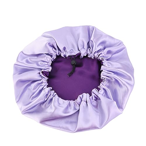 NOLITOY Doppel-layer Satin Schlafmütze Für Damen Bequeme Schlafhaube Für Perm Und Chemotherapie von NOLITOY