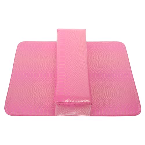 NOLITOY Nagel-Armlehne Pu-Leder Nagel-Handauflage Kissen Matte Armlehne Nageltisch Nagelständer Für Acryl-Nagel-Maniküre Salongebrauch Rosa von NOLITOY