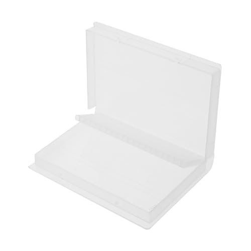 NOLITOY Nagelbohrer Aufbewahrungsbox mit Fächern Kunststoff Organizer für Maniküre Nagelfräser Bits Staubdichter Wiederverwendbarer Bohrerhalter für Nagelstudio und DIY Nagelkunst von NOLITOY