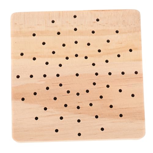 NOLITOY Nagelbohrer Halter aus Holz mit Mehrfachloch design Kompakter Nail Drill Bit Organizer für Nagelstudio Platzsparend Langlebig und Effizient Praktischer Werkzeughalter für Maniküre von NOLITOY