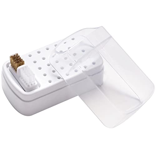 NOLITOY Nagelbohrer-aufbewahrungsbox Organizer Für Maniküre-polierköpfe Transparent Sicher Praktisch von NOLITOY