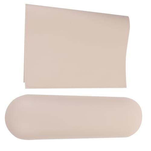 NOLITOY Nail Art Hand Rest Kissen mit Tischmatte Komfortable Nagel Armauflage aus Kunstleder Stabil und Schmutzresistent für Maniküre Zuhause und Nagelstudio in Milchkaffee von NOLITOY