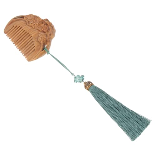 NOLITOY Holzkamm Für Frauen Holzhaarkamm Geschnitzter Sandelholzkamm Holzhaarbürste Sandelholzkamm von NOLITOY