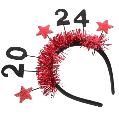 NOLITOY Neujahrs Stirnband Stoff Mit Sternen-dekoration Geeignet Für Partys Und Besondere Anlässe Komfortabel Und Langlebig Für Erwachsene von NOLITOY