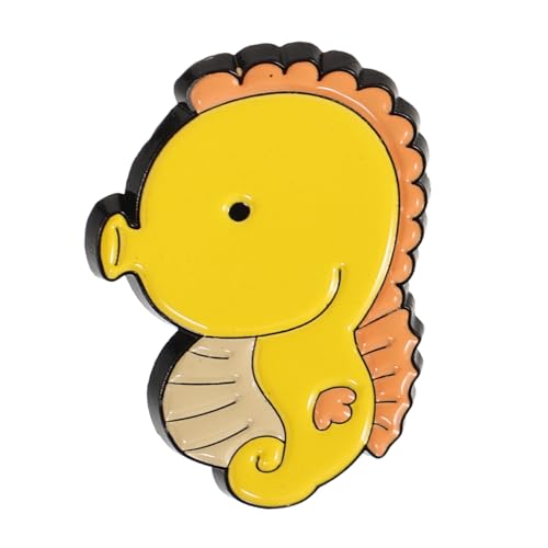NOLITOY Niedliche Brosche Anstecknadel aus Metall Cartoon Meerestier Design Dekorative Brosche für Kleidung Taschen Schals als Modisches Accessoire und von NOLITOY