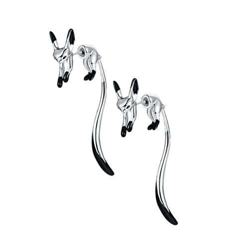 NOLITOY Niedliche Fuchsohrstecker Damen Ohrhänger aus Emaille Modischer Ohrschmuck mit Flexiblem Design Einzigartiger Schmuck für Alltag und Leicht und Tragbar von NOLITOY