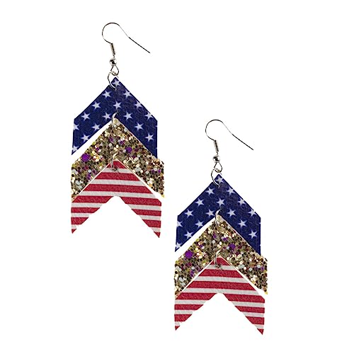 NOLITOY Ohrringe Damen Stern Tropfen Stilvoll Allergiefrei Kreative Ohrhänger Flaggenmotiv für Geburtstag Frauen Zubehör NOLITOY Ohrringe Damen Stern Tropfen Stilvoll Allergiefrei Kreative Ohrhänger Flaggenmotiv für Geburtstag Frauen Zubehör von NOLITOY