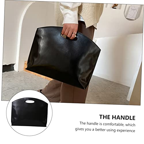 NOLITOY PU Aktentasche Große Kapazität Business Handtasche Unisex Retro Stil Vielseitig Für Arbeit Alltag von NOLITOY