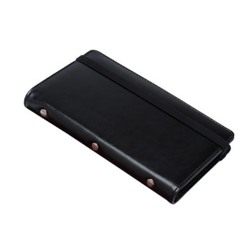 NOLITOY PU Leder Visitenkartenetui mit Fächern Großer Kapazität Eleganter Business Kartenhalter rutschfest und Verschleißfest Praktisch und Tragbar für Büro und Alltag von NOLITOY