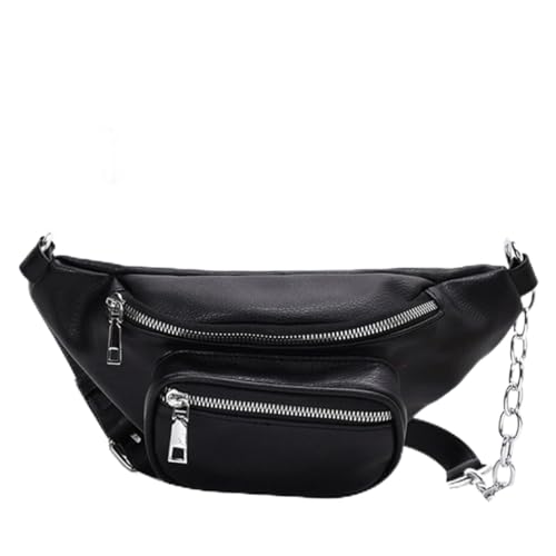 NOLITOY PU Ledergürtel Damen Hüfttasche mit Verstellbarem Schulterriemen Modische Crossbody Umhängetasche Strapazierfähige Outdoor Tasche rutschfest und Langlebig Vielseitig für Alltag von NOLITOY