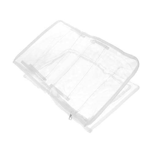 NOLITOY PVC Strandtasche mit Verstärktem Trenner Transparente Aufbewahrungstasche für Kosmetik und Strandutensilien Wasserfest Geräumig für Reisen Pool und Camping von NOLITOY