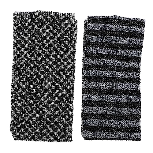 NOLITOY 2stücke Langer Peeling Handtücher Rückenscrubber Für Effektive Körperreinigung Für Tägliches Peeling Und Hautpflege Gestreift Karierter Stil von NOLITOY