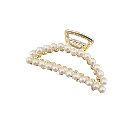 NOLITOY Perlen Haarklammer Mit Elegantem Hohldesign Rutschfester Haarclip Für Frauen Und ädchen Haaraccessoire Mondform Ideal Für Dickes Und Dünnes Haar Starker Halt Und von NOLITOY