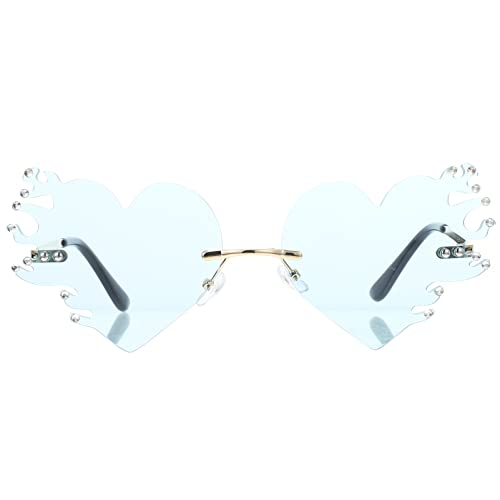 NOLITOY Personalisierte Herz Sonnenbrille Rahmen mit Flammendesign Lustige Partybrille für Damen und Herren Kreative Fotorequisite für Karneval Strand und Kostümfest NOLITOY Personalisierte Herz Sonnenbrille Rahmen mit Flammendesign Lustige Partybrille für Damen und Herren Kreative Fotorequisite für Karneval Strand und Kostümfest von NOLITOY