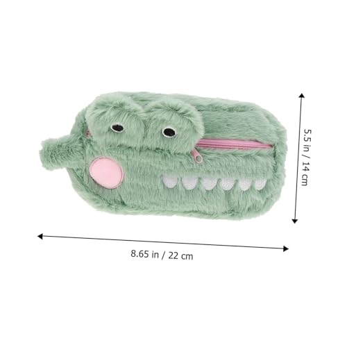 NOLITOY Plüsch Federmäppchen Krokodil Form Kuscheliges Mäppchen mit Reißverschluss für Schüler Weicher Stiftebehälter Geschenk Federtasche Organizer NOLITOY Plüsch Federmäppchen Krokodil Form Kuscheliges Mäppchen mit Reißverschluss für Schüler Weicher Stiftebehälter Geschenk Federtasche Organizer von NOLITOY