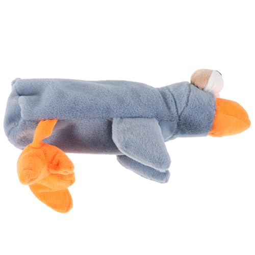 NOLITOY Plüsch Federmäppchen Vogel Form Niedlicher Robin Stiftetui mit Reißverschluss Weiche Kleine Schreibwaren Tasche Leichter Beutel für Schule und Reisen Kreativer Organizer von NOLITOY