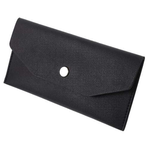 NOLITOY Praktische Damen Geldbörse aus Pu Leder mit Knopfverschluss Wiederverwendbare Umschlag geldbörse mit Trennfächern und Aufklebern Modische Clutch für Alltag Büro Shopping Tragbares von NOLITOY