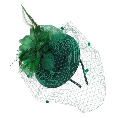 NOLITOY Fascinator-netz-haarspange Clip Für Hochzeiten Bankette Partys Kopfschmuck Vintage Stil Fascinator-haarspange Für Damen Mit Garn von NOLITOY