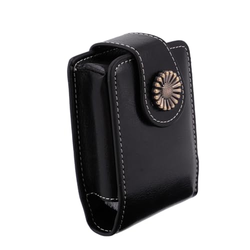 NOLITOY Pu Leder Lippenstift Aufbewahrungstasche mit Spiegel Kompakte Lippenstift Hülle Tragbare Kosmetiktasche Robust und Elegant für Unterwegs und Geschenk an Frauen von NOLITOY