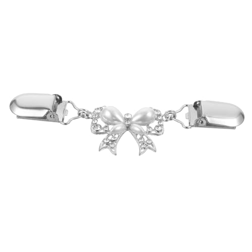 NOLITOY Pullover Clip mit Schleifendesign Eleganter Schal Clip für Damen Legierter Materialmix für Strickjacken Schals Geschenkidee für Familie Freunde von NOLITOY