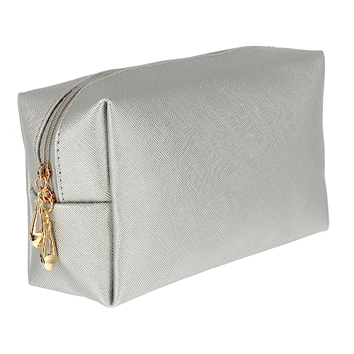 NOLITOY 1stück Square Cross-Pattern Kosmetiktasche Damen Große Kapazität Leichtgewicht Handtasche Für Make-up Reise Und Toilettenartikel von NOLITOY