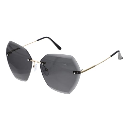 NOLITOY Randlose Sonnenbrille mit Farbverlaufs Gläsern Leichte PC Material Partybrille Komfortabel und Langlebig für Erwachsene bei Outdoor Events Fotoshootings Reisen und Alltag NOLITOY Randlose Sonnenbrille mit Farbverlaufs Gläsern Leichte PC Material Partybrille Komfortabel und Langlebig für Erwachsene bei Outdoor Events Fotoshootings Reisen und Alltag von NOLITOY