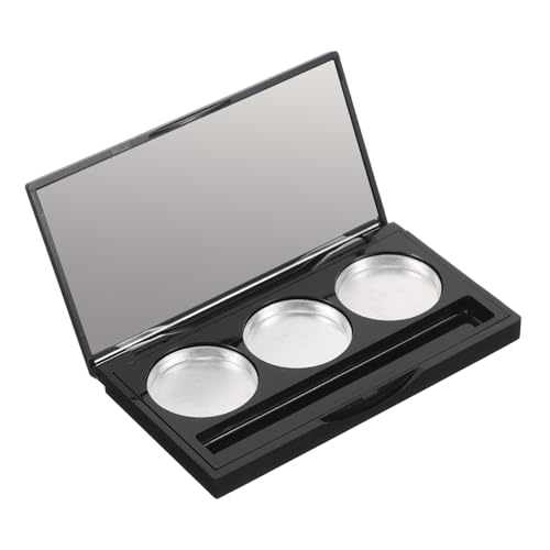 NOLITOY Reise Lidschatten Organizer Make Up Pfannen Mit 3 Gittern Nachfüllbare Rouge Box DIY Lidschatten Etui Leere Make Up Palette Kosmetikpalette Für Frauen von NOLITOY