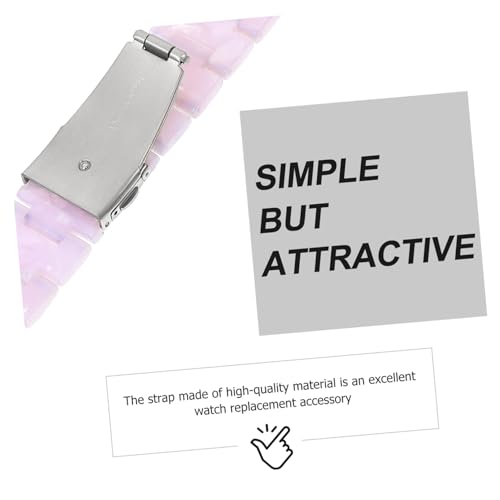 NOLITOY Resin Ersatzarmband Schnellverschluss Kompatibel Galaxy Watch Verschleißfest Leicht Angenehm Flexibel Modisch für Damen Herren Alltag und Party von NOLITOY