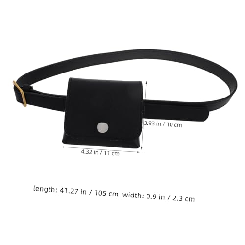 NOLITOY Retro Bauchtasche Damen Vintage Gürteltasche aus PU Dünner Gürtel Hüfttasche mit Ausreichend Platz für Schlüssel und Handy Vielseitig Nutzbar als Modisches Accessoire für Reisen von NOLITOY